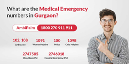 emergency numbers in gurgaon